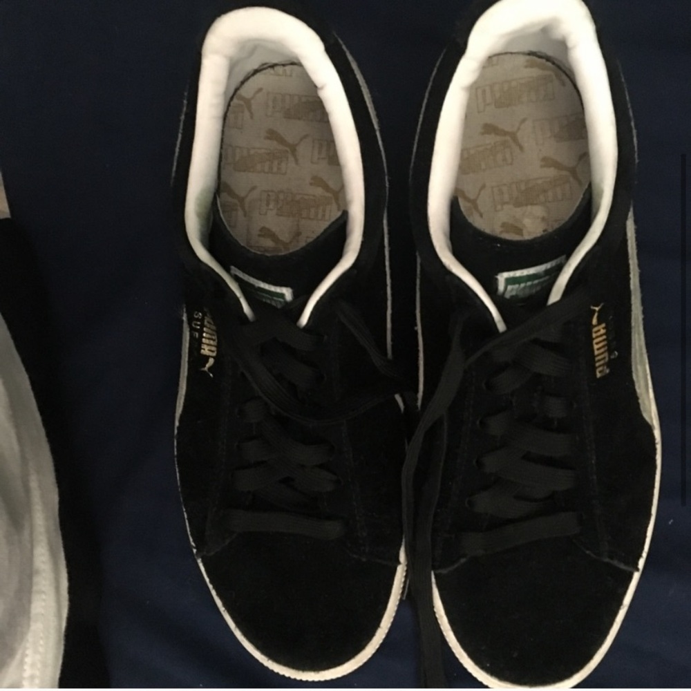 PUMA Suede Classic Black & Puma Classic Red/White